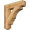 Ekena Millwork Balboa Craftsman Rough Sawn Bracket, Western Red Cedar, 4"W x 20"D x 20"H BKT04X20X20BOA04RWR - alternate 1